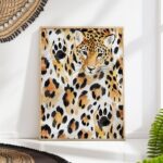 Watercolor Leopard Print Wall Art