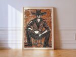 Western Cowboy Coffee Print