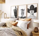 Western Fashion Wall Art Set of 3