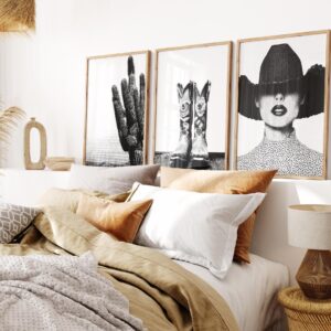 Western Fashion Wall Art Set of 3