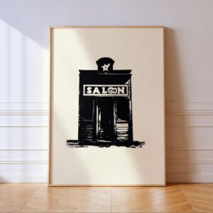 Western Saloon Print
