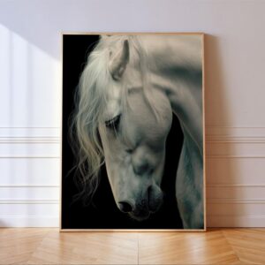 White Horse Western Wall Art