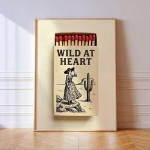 Wild at Heart Cowgirl Matchbox Print