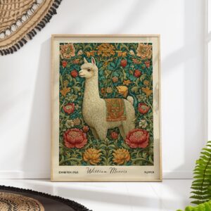 William Morris Alpaca Art Print