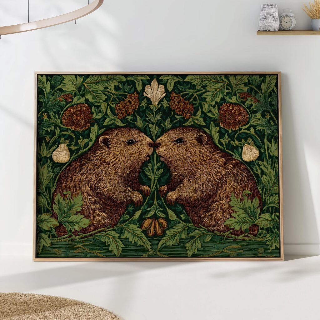 William Morris Beavers Botanical Art Print William Morris Beavers Botanical Art Print