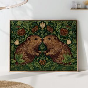 William Morris Beavers Botanical Art Print