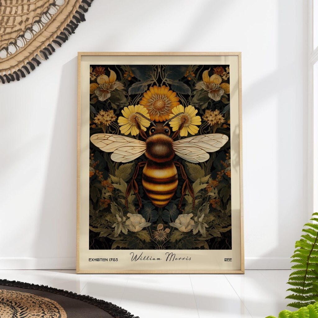 William Morris Bee Art Print