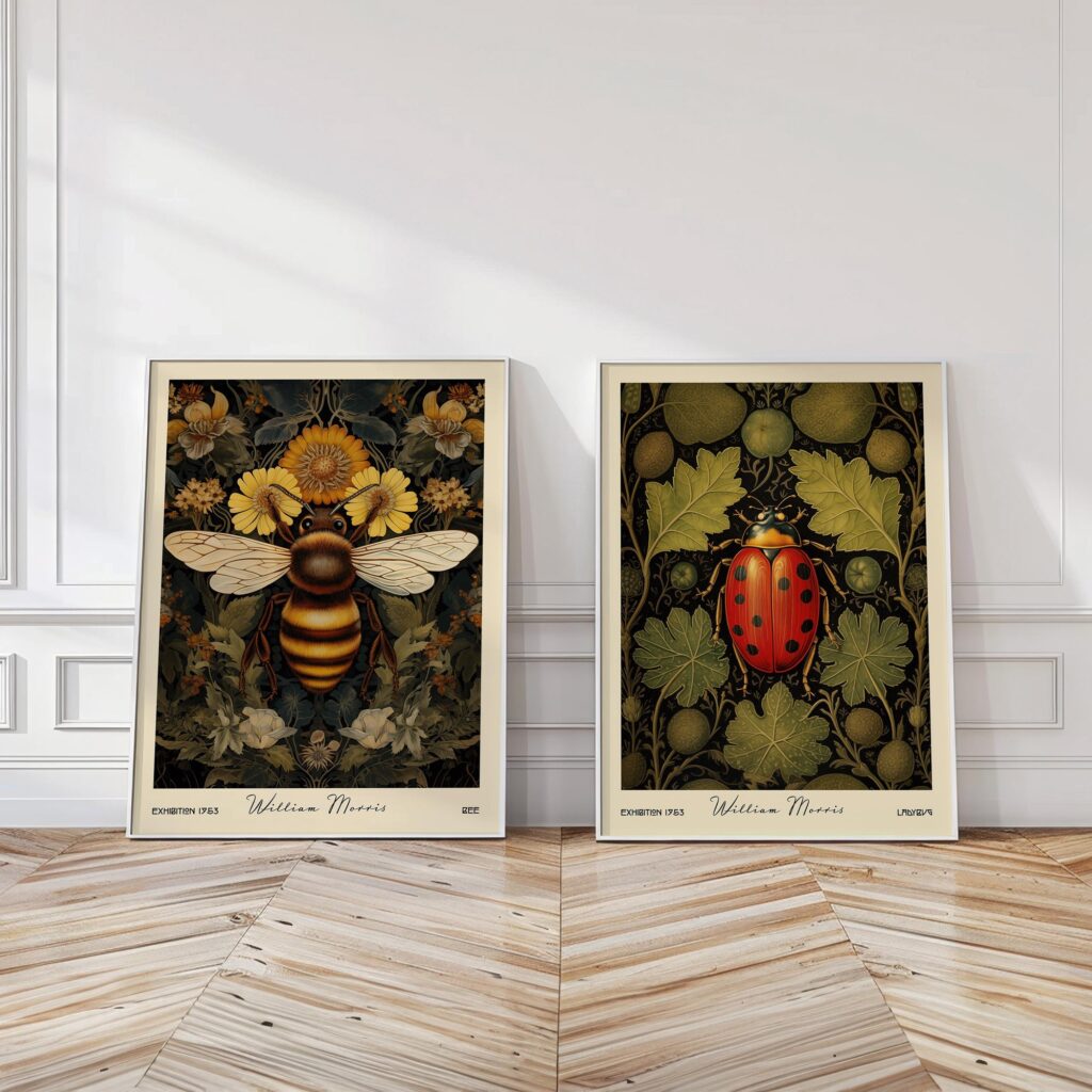 William Morris Bee & Ladybug Print Set William Morris Bee & Ladybug Print Set