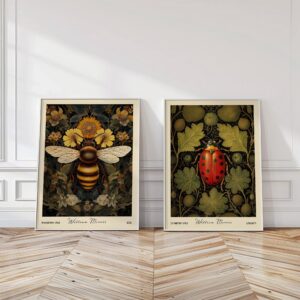 William Morris Bee & Ladybug Print Set