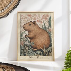 William Morris Capybara Art Print