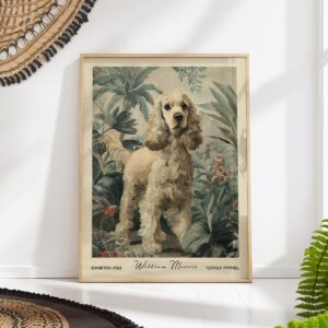 William Morris Cocker Spaniel Art Print