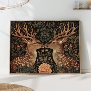 William Morris Deer Floral Print