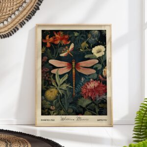 William Morris Dragonfly Print