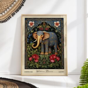 William Morris Elephant Art Print