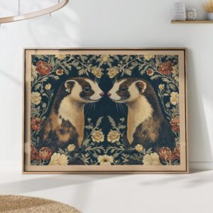 William Morris Ferret Art Print