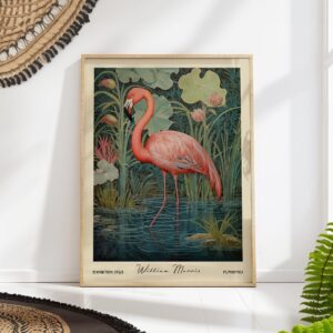 William Morris Flamingo Print