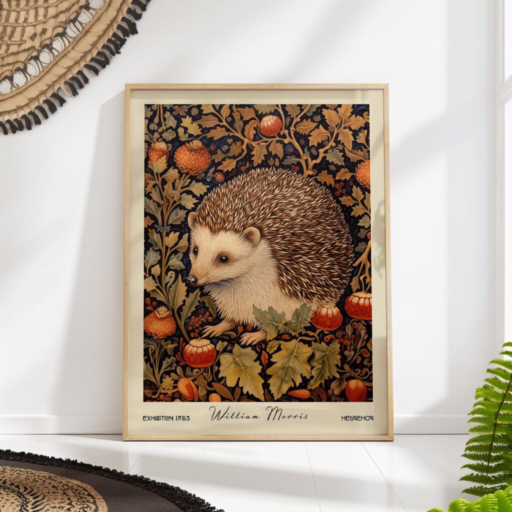 William Morris Hedgehog Print William Morris Hedgehog Print