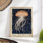 William Morris Jellyfish Poster