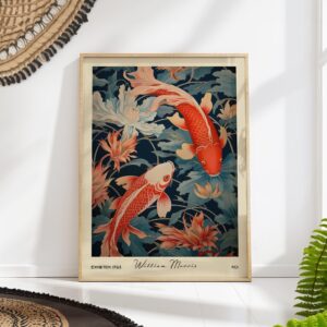 William Morris Koi Fish Art Print