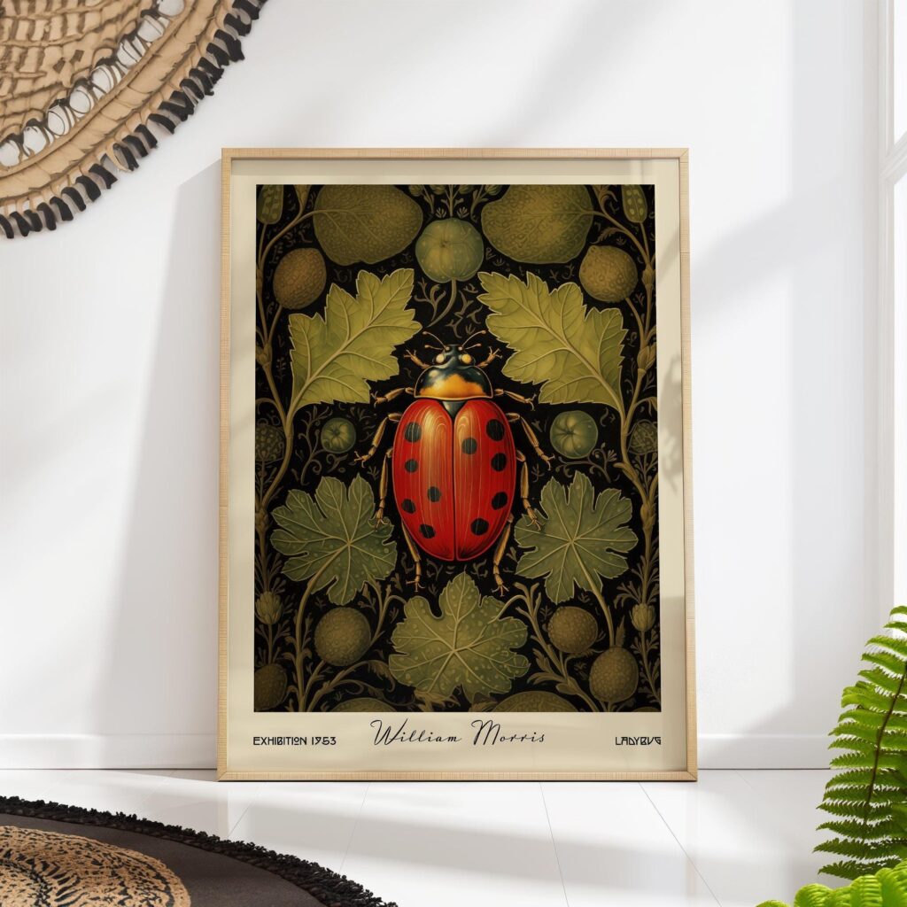 William Morris Ladybug Art Print William Morris Ladybug Art Print