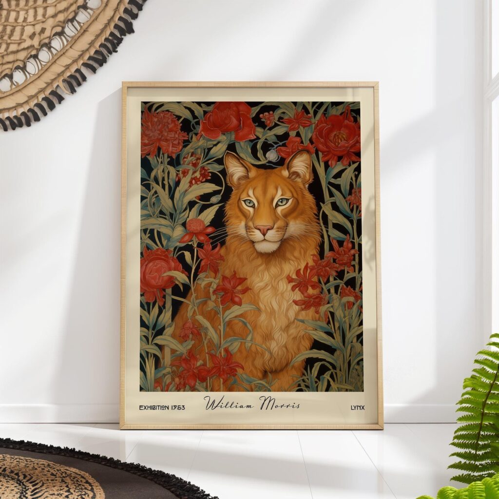 William Morris Lynx Art Print