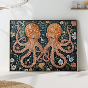 William Morris Octopus Wall Art