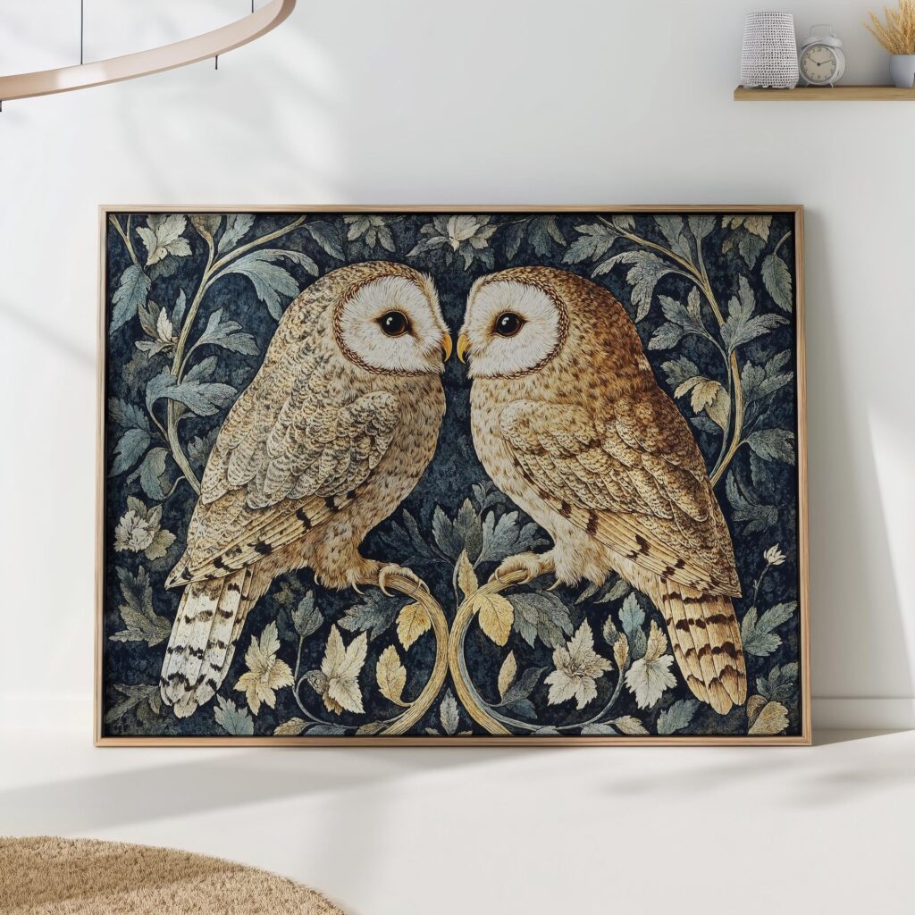 William Morris Owl Art Print William Morris Owl Art Print