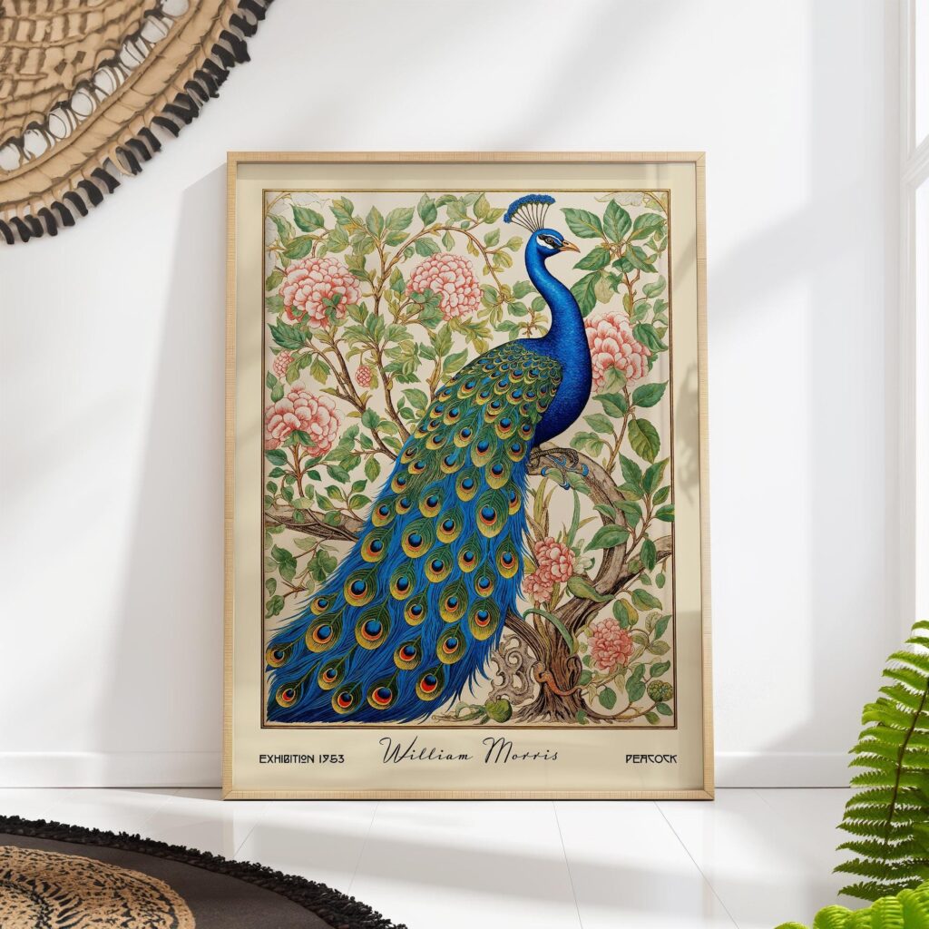 William Morris Peacock Art Print William Morris Peacock Art Print