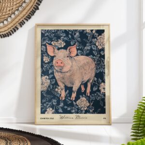 William Morris Pig Art Print