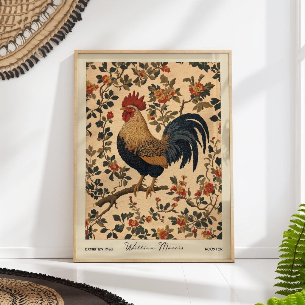 William Morris Rooster Print William Morris Rooster Print
