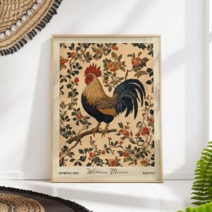 William Morris Rooster Print