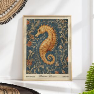 William Morris Seahorse Print