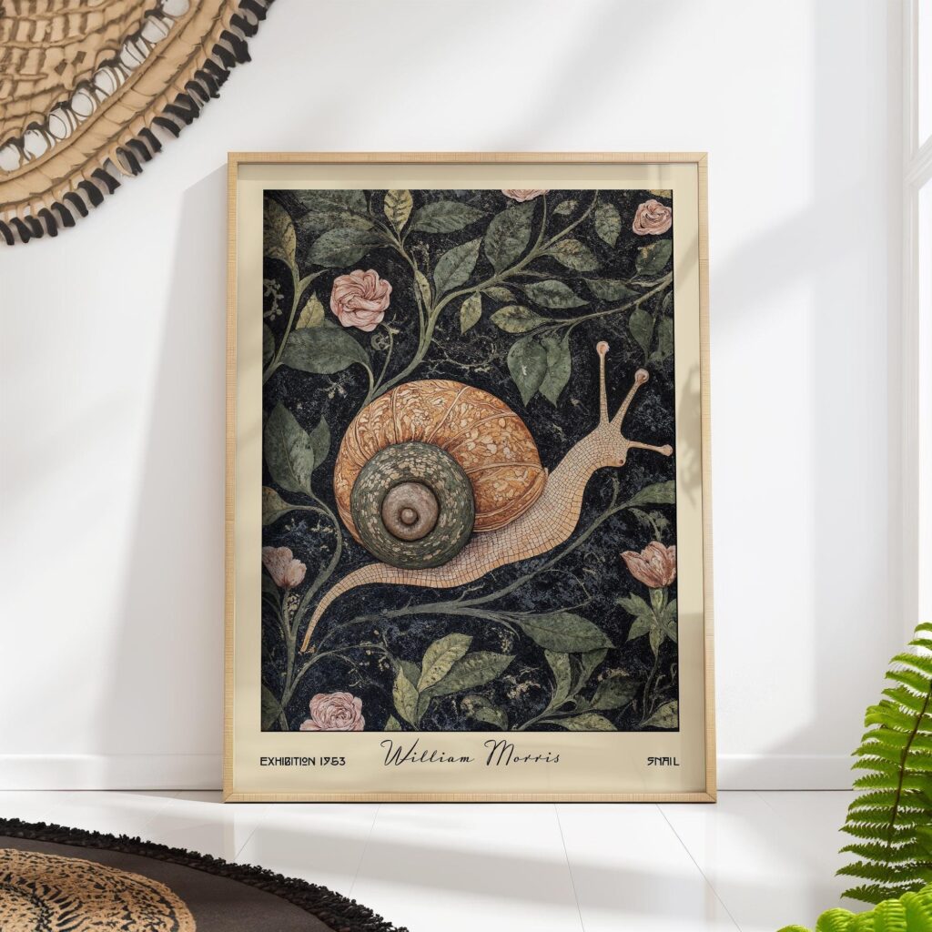 William Morris Snail Art Print William Morris Snail Art Print