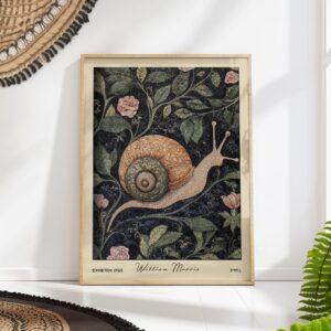 William Morris Snail Art Print