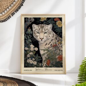 William Morris Snow Leopard Art Print