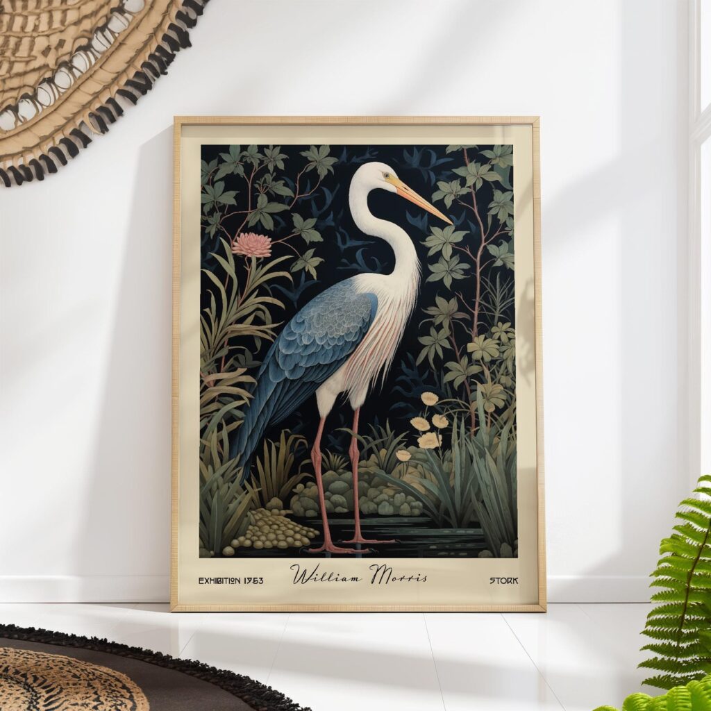William Morris Stork Print William Morris Stork Print