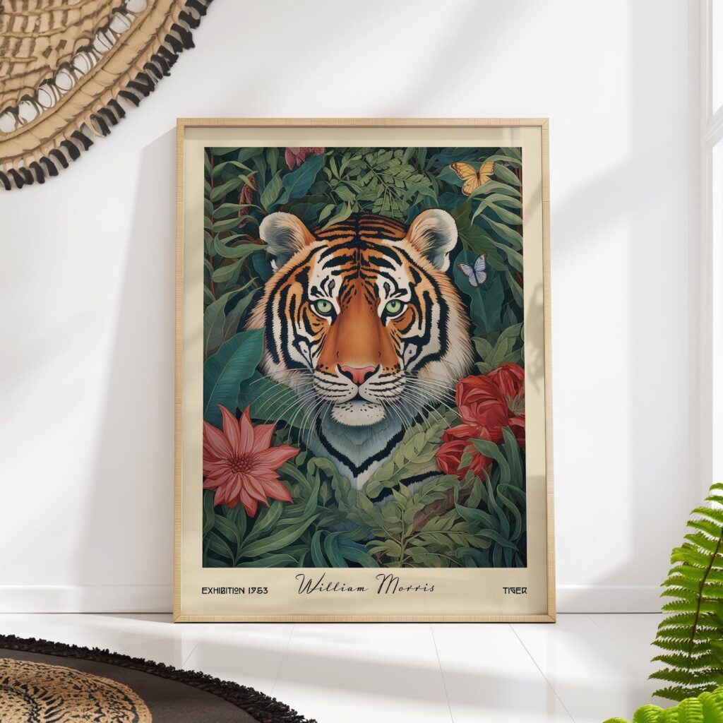 William Morris Tiger Art Print William Morris Tiger Art Print