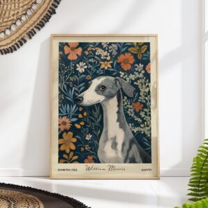 William Morris Whippet Art Print