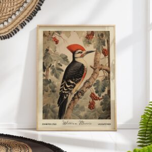 William Morris Woodpecker Print