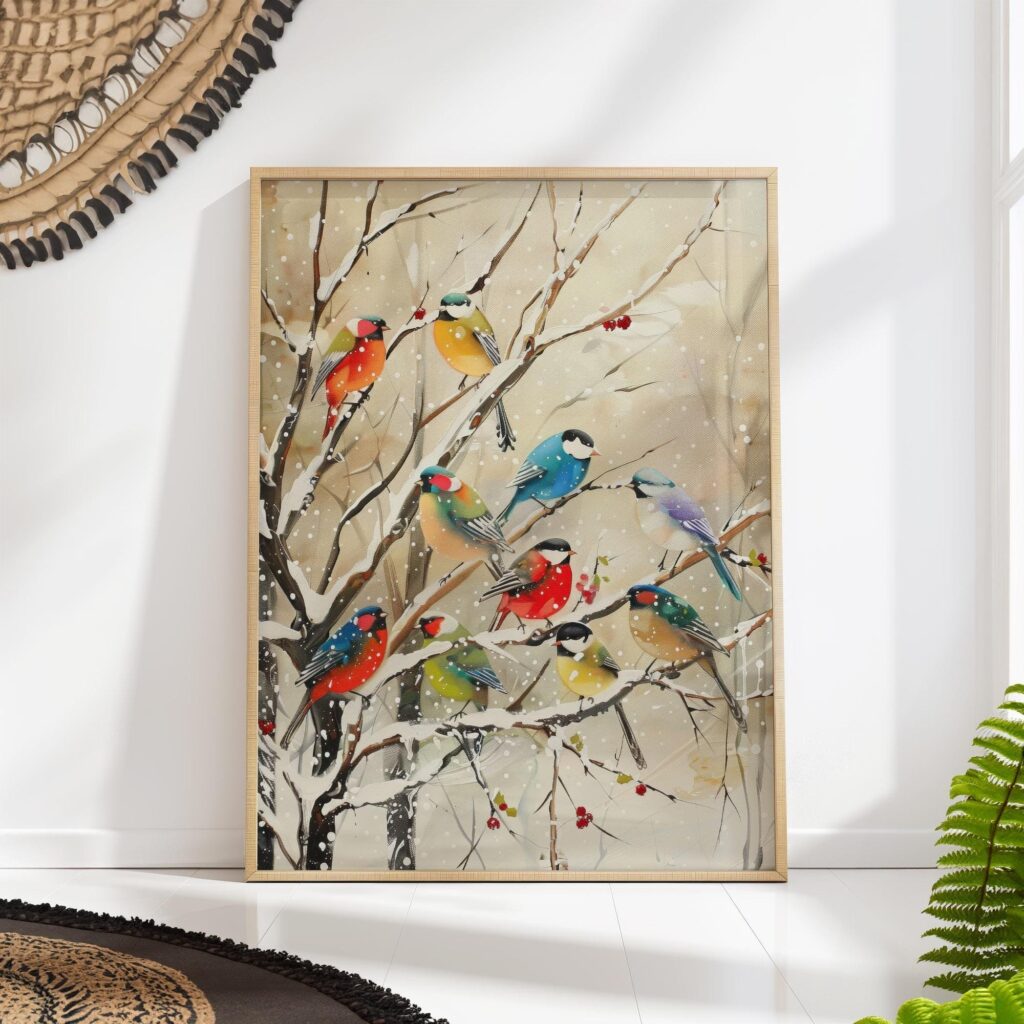 Winter Birds Wall Art