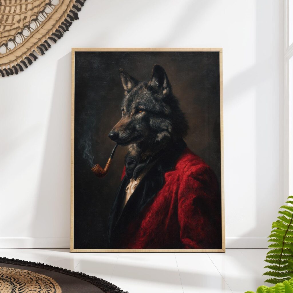Wolf Victorian Renaissance Wall Art Wolf Victorian Renaissance Wall Art