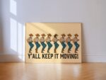 Y'all Line Dancing Wall Art