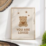 You Are Loved Bear Print
