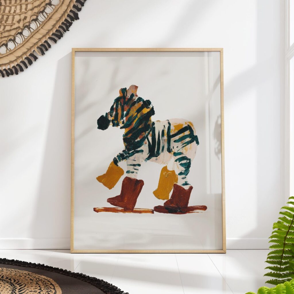 Zebra Boots Print Zebra Boots Print
