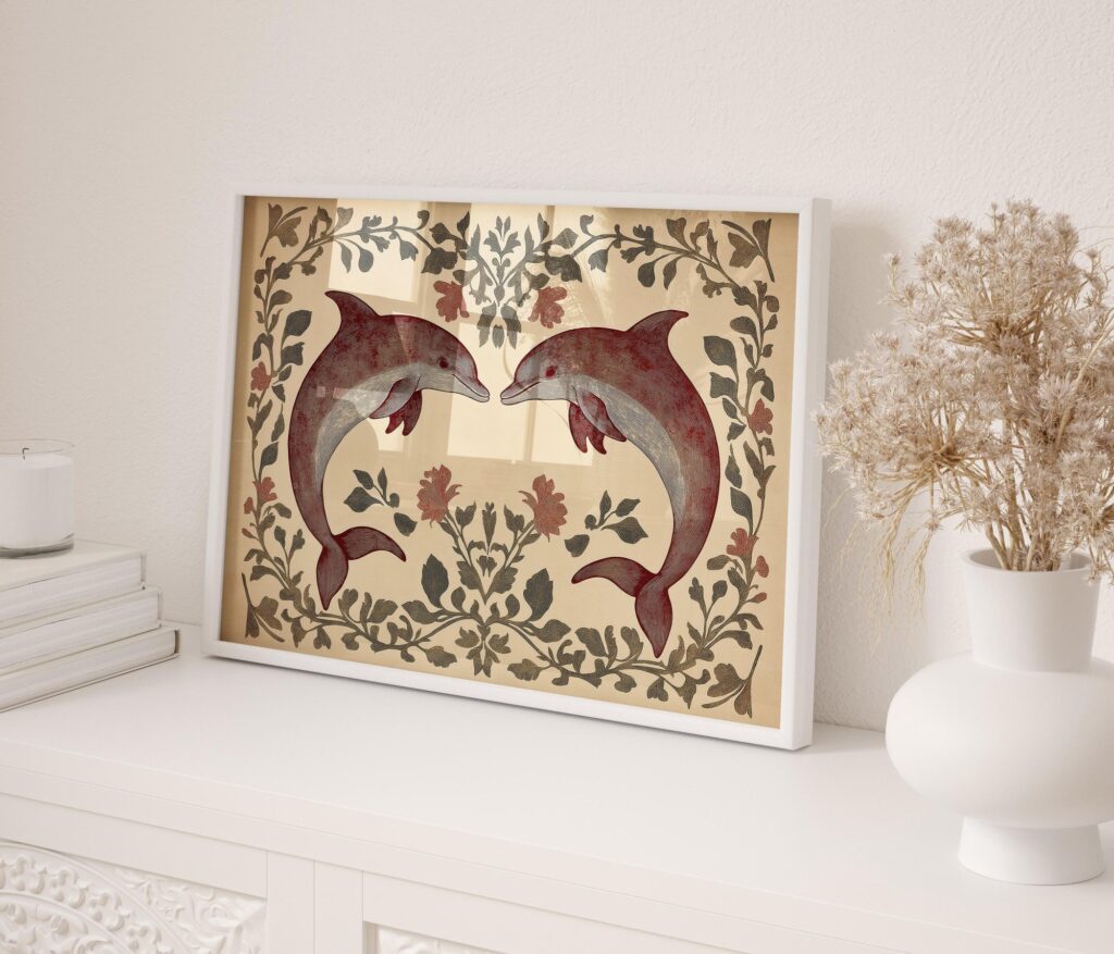 Beach House Dolphin Print