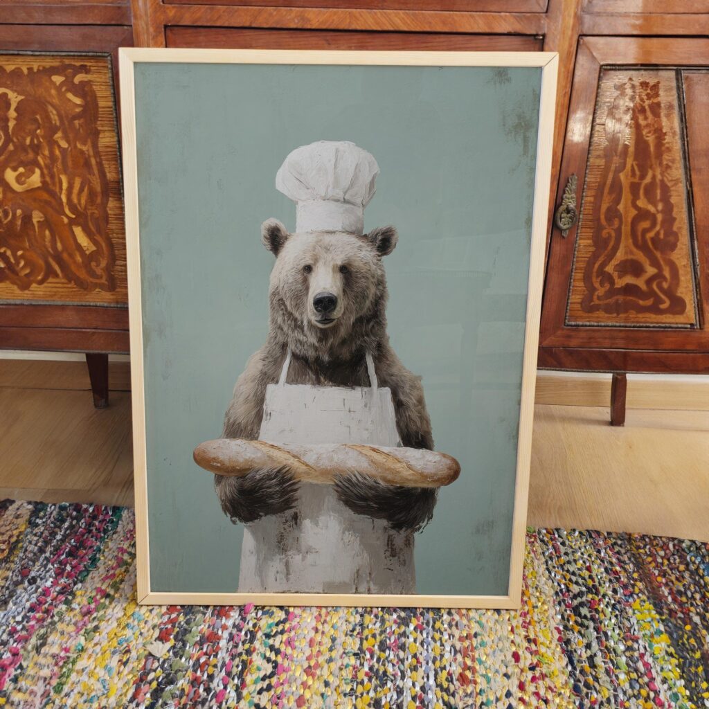 Bear Baker Chef Print