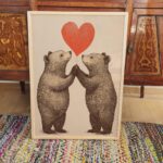Bear Love Balloon Print