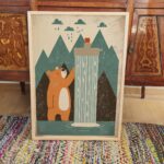 Bear Shower Mountain Print