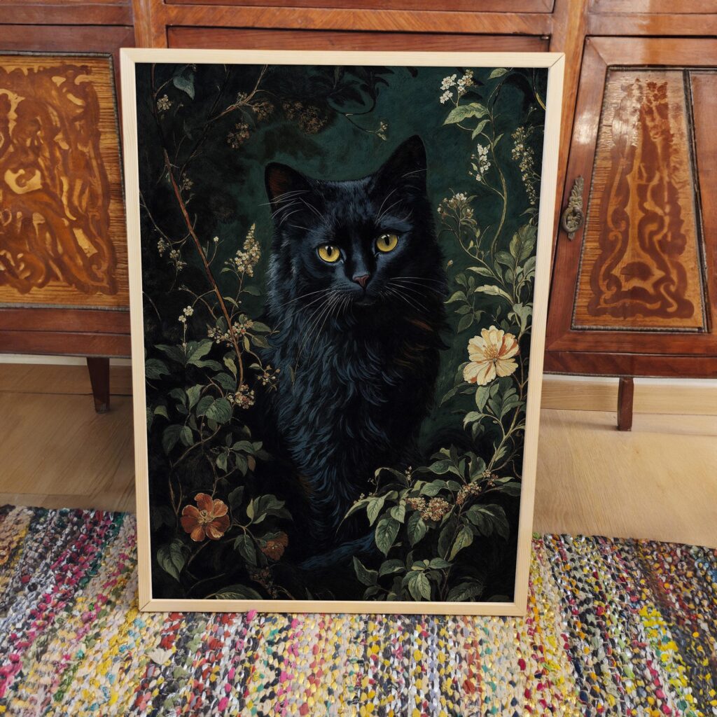 Black Cat Art Print