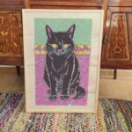 Black Cat Pop Art Print